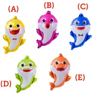 (SG seller) Mini Foil Baby Shark Family theme foil balloons (normal air inflation only)