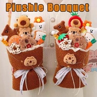 Capybara Plush Doll Bouquet Birthday Gift Capybara Plush Bouquet Kapibala Bouquet