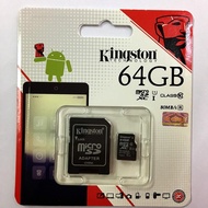 เมมแท้ศูนย์ Synnex หรือ ศูนย์ Ingram Kingston Micro SD Class 10 64GB With Adapter
