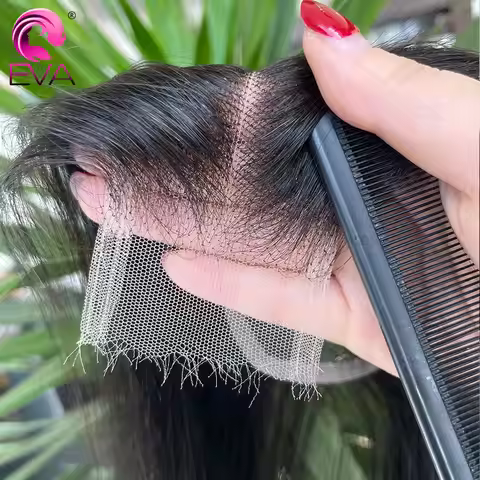 Real HD Lace Closure Deep Part 2x6 HD Lace Closure Only Straight Human Hair Pre Plucked Invisible HD