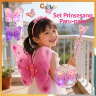 Cozyland Fairy Wings Costume Set Fairy Costume Set Girls Costume Party Butterfly Wings Kids