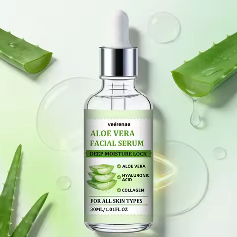 veérenae ALOE VERA FACIAL SERUM - Hydrating & Soothing, Oil‑Free, Quick‑Absorbing & Non‑Greasy, Perf
