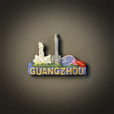 Guangzhou, Guangzhou Tower, Kapok，3D Stereoscopic，Tourism souvenirs，Resin painting，Decoration home，R