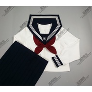 JK Uniform Spring Women's Long-Sleeved Top Orthodox Sailor Uniform College Uniform Class Uniform Sui
