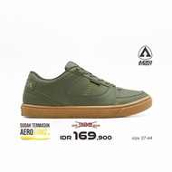 Aerostreet 36-45 Hoops Low Gum Olive Olive - Sepatu Sneakers Casual Pria Wanita Aero Street