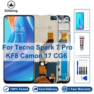 6.6" LCD For Tecno Spark 7 Pro KF8 Camon 17 CG6 Display Touch Screen Digitizer Assembly Replacement 