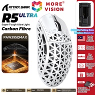 ATTACK SHARK R5 Ultra Wireless Gaming Mouse 3 Modes Connection Carbon Fiber PAW3950MAX 8000Hz Pollin