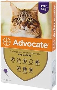 Bayer Advocate For Cats Spot On 80 (For Large Cats Over 4kg) 3 Pipettes