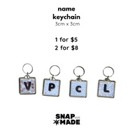 3x3cm Name Keychain