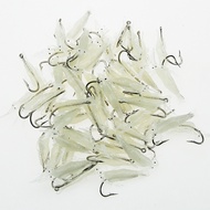 10PCS Fake Shrimp Road Bait with Hooks Small Grass Shrimp Glow-in-the-dark Soft Bait Small Shrimp Fa
