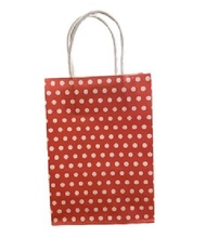 Polka Dot Paper Bag with Handle