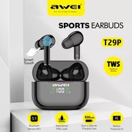 AWEI T29P Bluetooth 5.0 IPX4 Waterproof True Wireless Earbuds with Charging Case