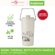 [METRO EXCLUSIVE] Snapware 800ml Thermal Bottle with Handle | Snoopy Bold N-CD800SPB/SG