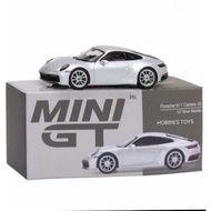 Mini GT 303 Porsche 911 Carrera 4S GT Silver Metallic
