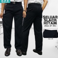 SELUAR SLACK HITAM LELAKI 618 SIZE 27-50