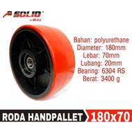 Pu Trolley Handpallet Wheel 180x70mm