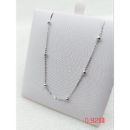 Gold Shop PT950 White Necklace Beads+Dancing Chain Can Wear Alone Birthday/Valentine's Day Gift