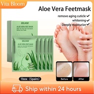EELHOE Aloe Vera Feet Mask 5pairs Feet Peeling Mask Remove Foot Calluses Peeling Exfoliation Hydrati