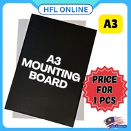 A3 Black Mounting Board / Kadbod Hitam / Cardboard (800GSM/1000GSM) (PRICE FOR 1PCS)