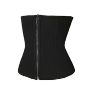 Women Waist Trainer Latex Belt Steel Boned Zipper Body Slim Girdle Q9X0 A6K4 Corset J0A2