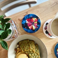 繽紛藍夜 - 山櫻花陶瓷杯墊