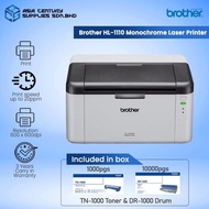 Brother HL-1110 Monochrome Single Function Laser Printer  / Print only / Toner TN-1000