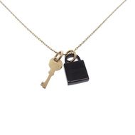 HERMES  H057027FD00  Necklace gold/black metal/Buffalo horn Women
