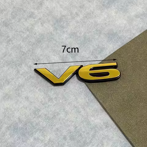 Car Trunk Badge Emblem Sticker For Pajero V6 GLS 3.8V6 Trunk Stickers Body Decal Badge Letter Logo D