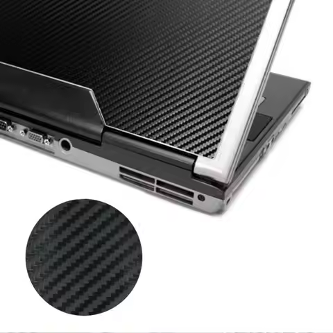 3D Carbon Fibre Skin Decal Wrap Sticker Case Cover For 17\" PC Laptop Notebook