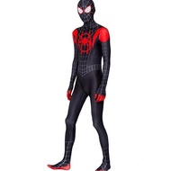 Miles Morales Costume Spider-Man Costume Spiderman Black Spider Verses