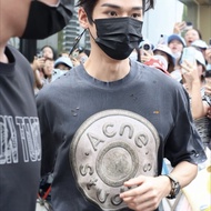 Acne studio Full Sandblasting Digital Print Washing Water Short Sleeve T-Shirt