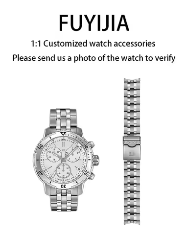 FUYIJIA Custom T-issot PRS200 T067 Original Watchbands 19MM Curved Interface 316L Stainless Steel Br