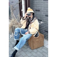 MIUMIU/Muu Muu tote Bag, miu's tote Bag, Handbag Shoulder Bag, Female Bag Flannel Bag, Isetan Bag