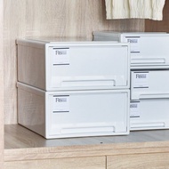 日本天馬 Fits MONO純白系隨選31.6寬單層抽屜收納箱-3入