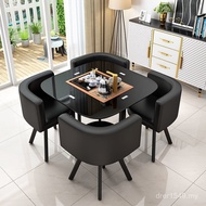 Small Square Table Office Reception Table Chair Office Nordic Store Meeting Table Simple Negotiation