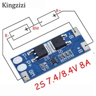 2S 8A Li-ion 7.4v 8.4V 18650 BMS PCM 15A Peak Current Battery Protection Board bms Pcm For Li-ion Lipo battery Cell Pack max 15A