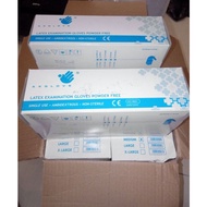 Latex glove powder free AXGLOVE AXG H SHIELD