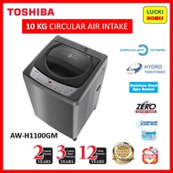 Free unboxing & basic installation Toshiba AW-H1100GM / 10KG Fully Auto Washing Machine Mesin Basuh 