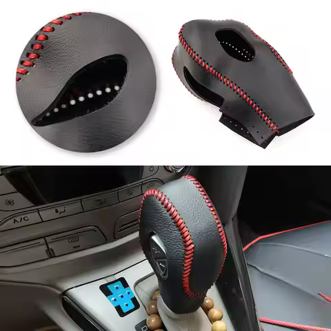 For Ford Focus Fiesta EcoSport Escape Fusion C-Max Energi Wagon Focus Car Inner Gear Shift Knob Micr