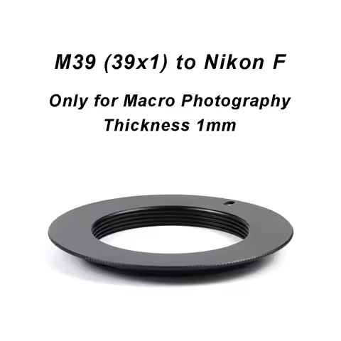 M39-Nikon Only For Macro M39 (39x1) lens - Nikon F Mount Adapter Ring M39-F M39-Nik M39-AI for Nikon