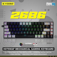 E-YOSO Z686 68% Mini RGB Hotswap Mechanical Gaming Keyboard