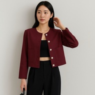 MERAH Limited - LEONA BLAZER | Ailee Blazer | Elona BLAZER | Blazer Crop Longsleeve Korean Blazer| A