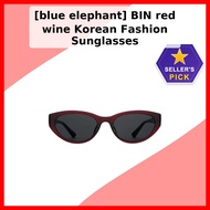 [blue elephant] BIN red wine Korean Fashion Sunglasses / Korean Fashion Sunglasses / Cat-Eye Frame b