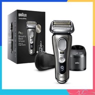 🌟全新行貨2年保養🌟Braun 百靈牌 - 百靈 9系列 9466CC Chrome IPX7 充電式 乾濕兩用 貼面舒適 電鬚刨 剃鬚 浮動刀頭 淋浴時使用 電動鬚刨 連自動清洗座 五合一智慧護理中