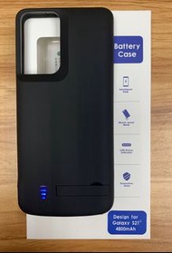 S21 5G S21+ 5G手機背部電池充電套 Battery Case for Samsung Galaxy S21 5G S21+ 5G Power Bank Charger 4800mAH 支架坐枱 Stand
