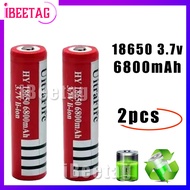 iBeetag Rechargable battery ถ่านชาร์จ Li-ion 18650 3.7V 6800mAh (2ก้อน)
