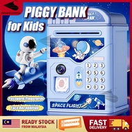🎁Piggy Bank Kids Simulated Face Recognition Fingerprint Piggy Bank ATM Machine Automatic Money Savin