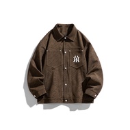MLB Men's Jacket Fashion Loose Lapel Cargo Jacket Long Sleeve