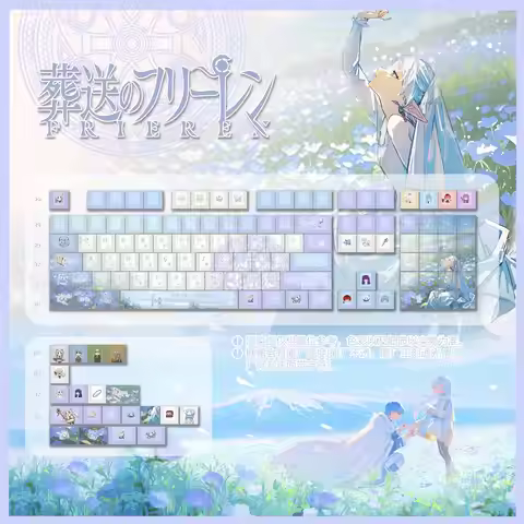 Frieren Keycaps Anime Theme Keycap Game Key Cap 120 Keys PBT DYE SUB Cherry MX Switch for Mechanical