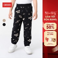 CANIFA boys' wide-leg printed sweatpants 2BP23W005